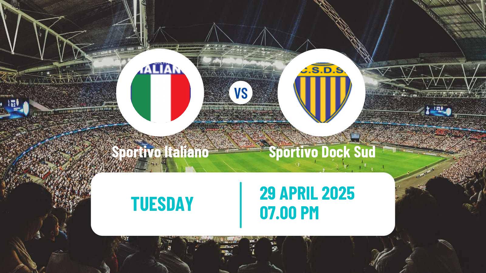 Soccer Argentinian Primera B Sportivo Italiano - Sportivo Dock Sud