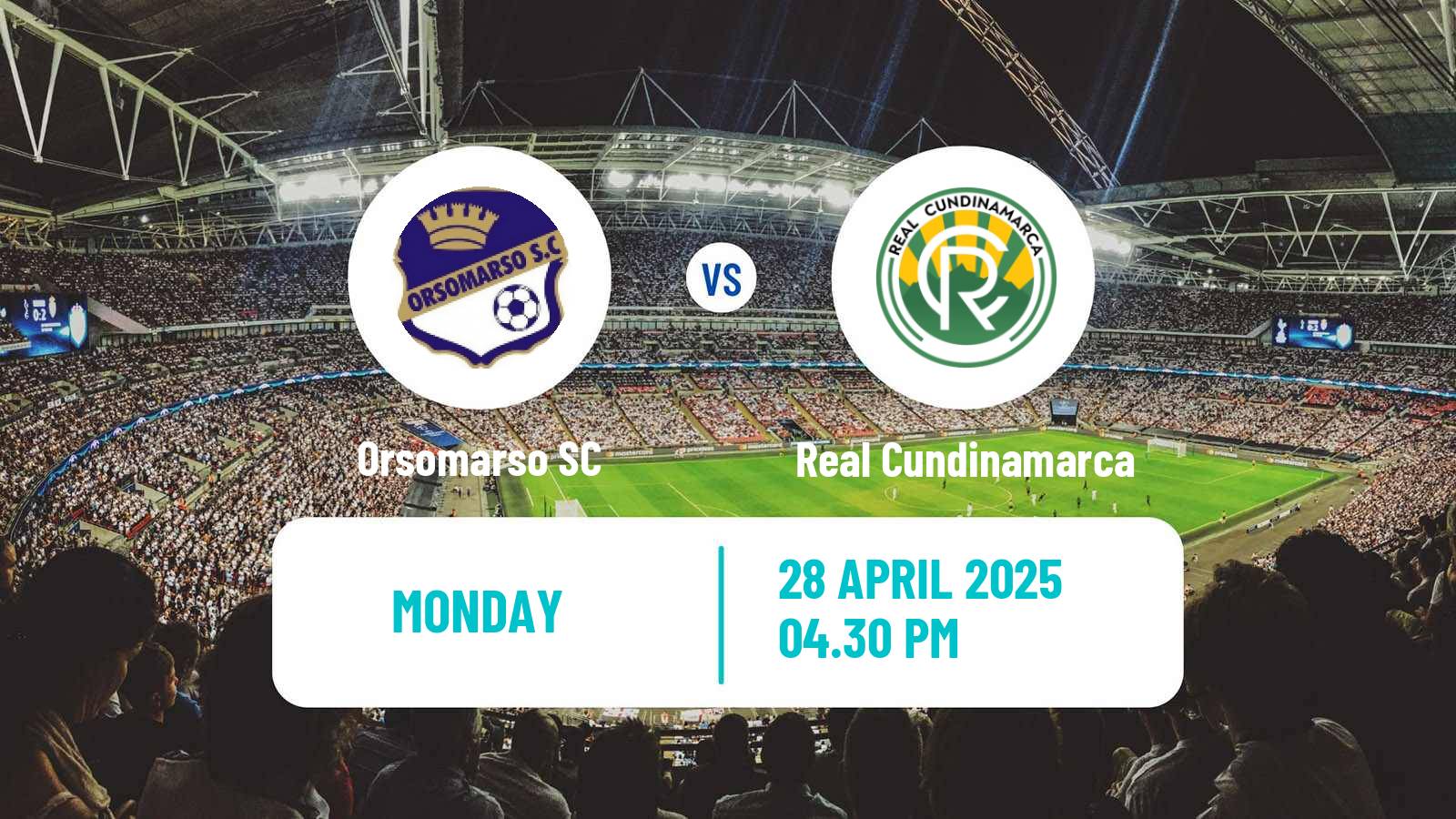 Soccer Colombian Primera B Orsomarso - Real Cundinamarca