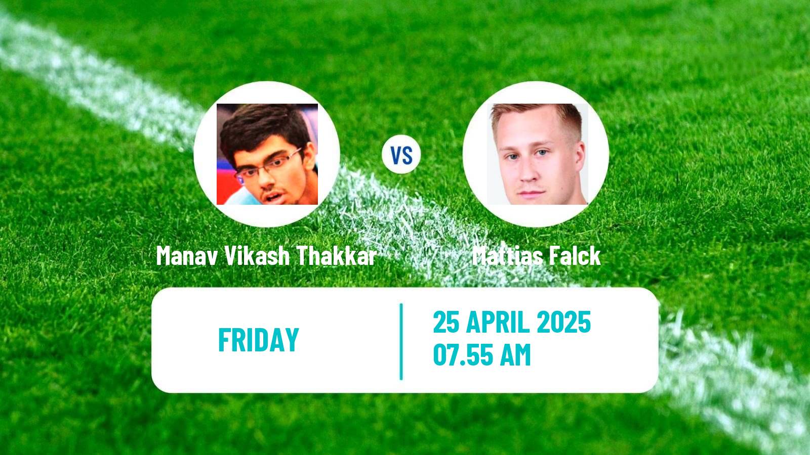 Table tennis Wtt Contender Tunis Men Manav Vikash Thakkar - Mattias Falck