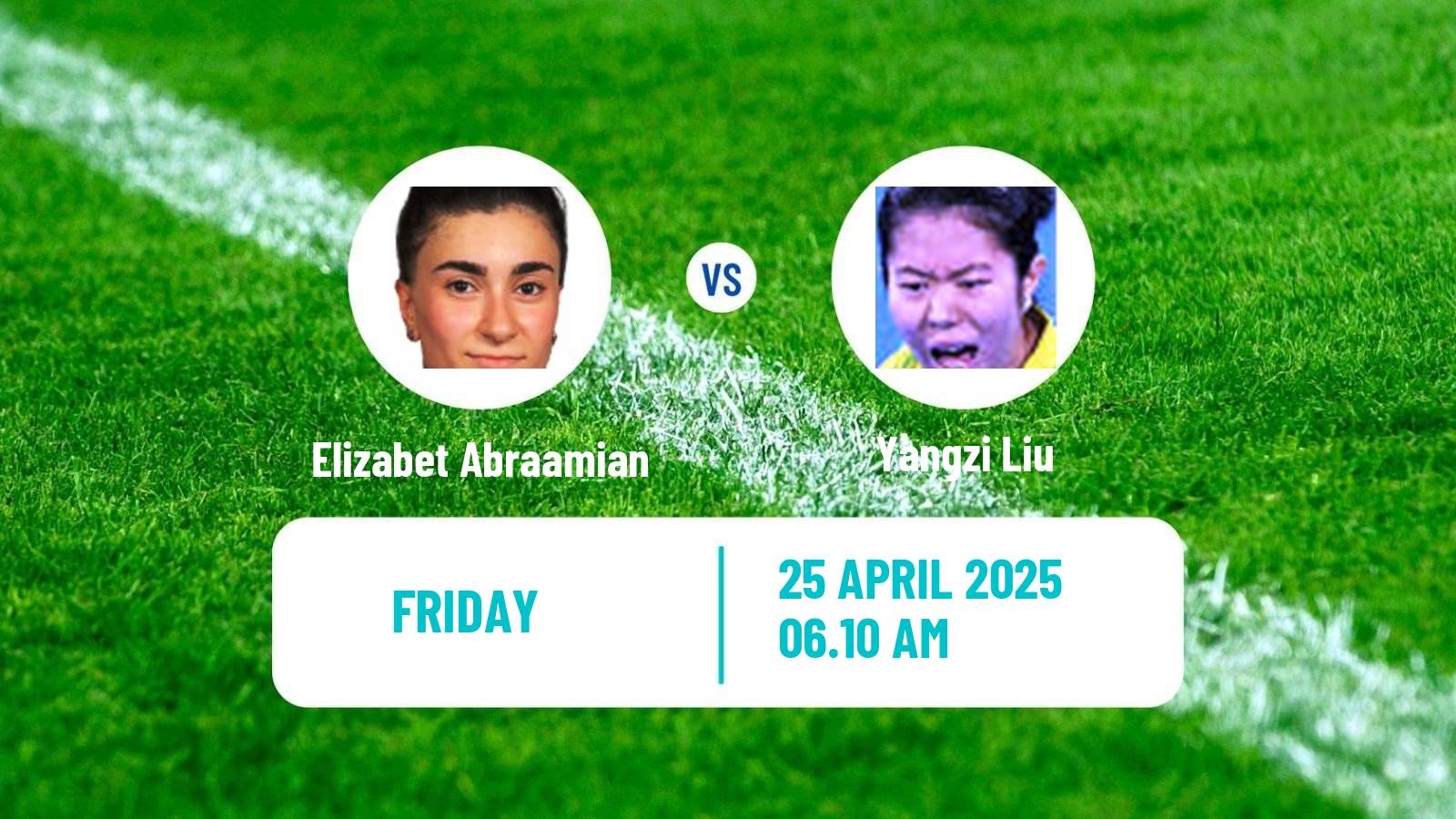 Table tennis Wtt Contender Tunis Women Elizabet Abraamian - Yangzi Liu