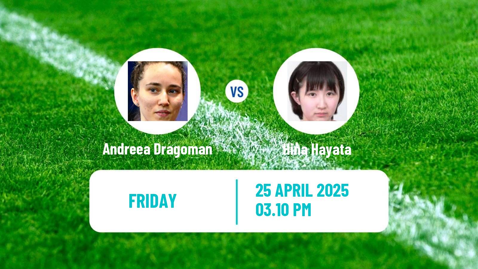 Table tennis Wtt Contender Tunis Women Andreea Dragoman - Hina Hayata