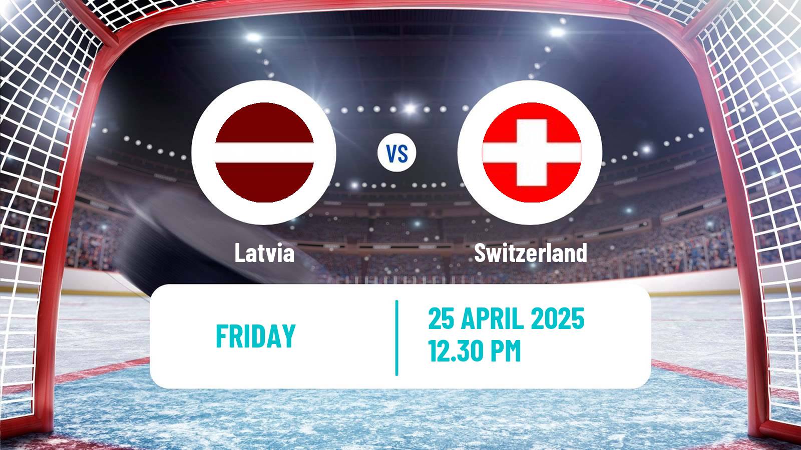 Hockey Friendly International Ice Hockey Latvia - Switzerland