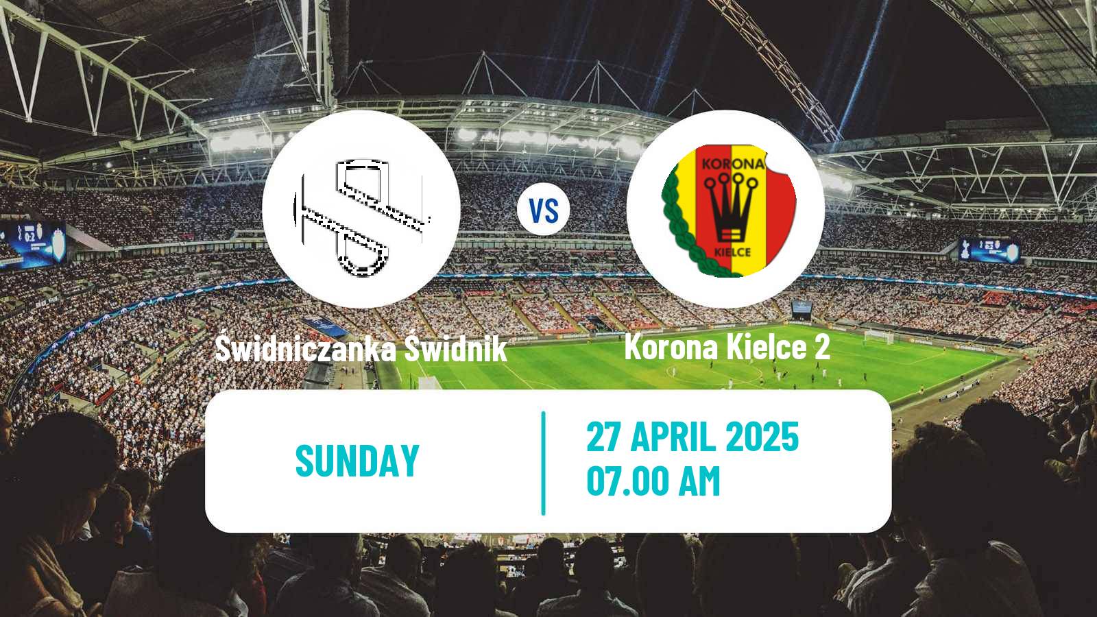 Soccer Polish Division 3 - Group IV Świdniczanka Świdnik - Korona Kielce 2