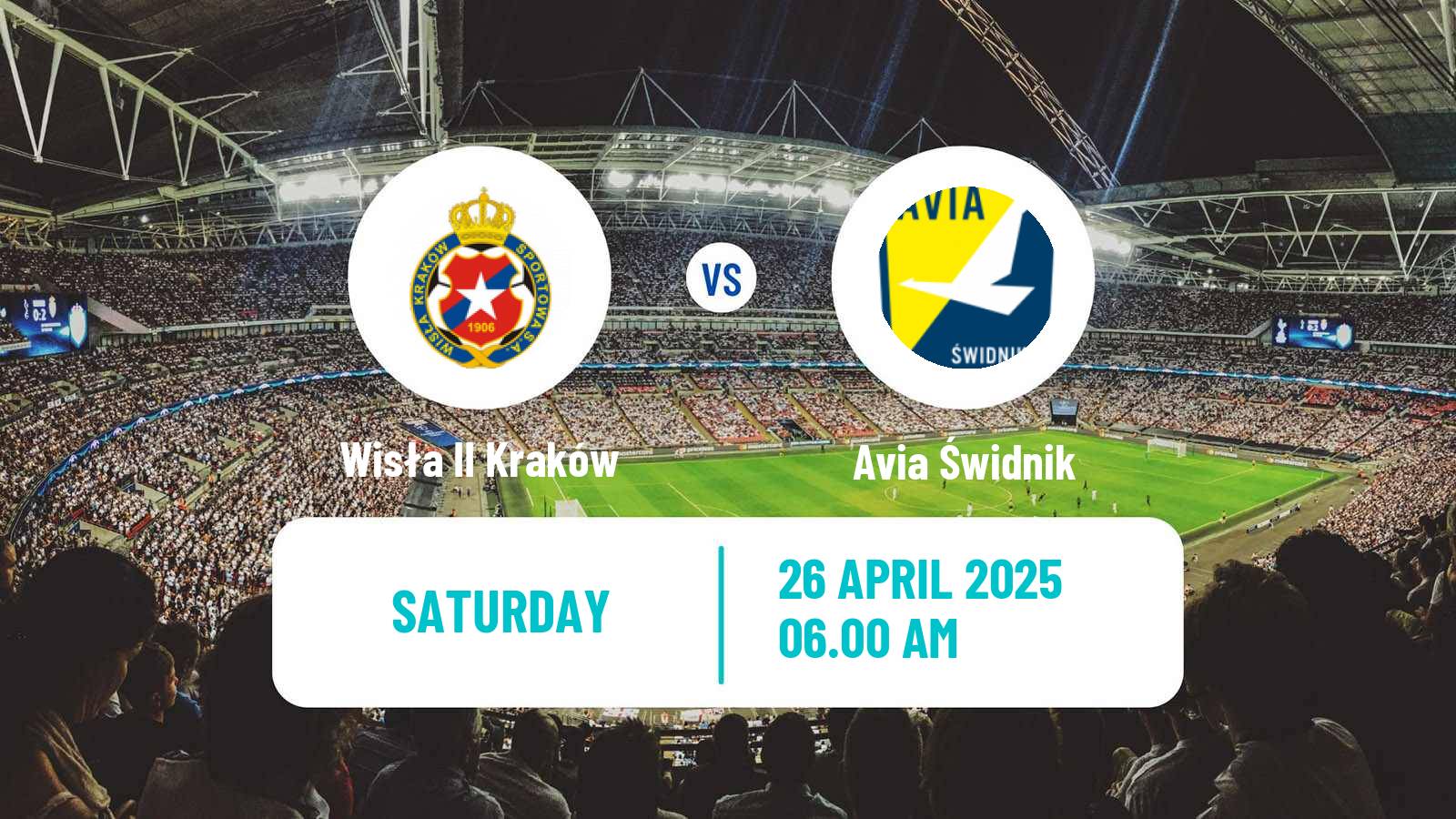 Football Polish Division 3 - Group IV Wisła II Kraków - Avia Świdnik