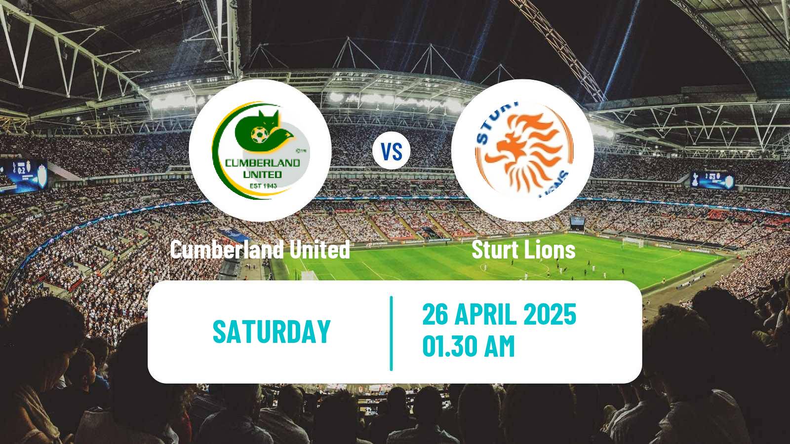 Soccer Australian SA State League Cumberland United - Sturt Lions