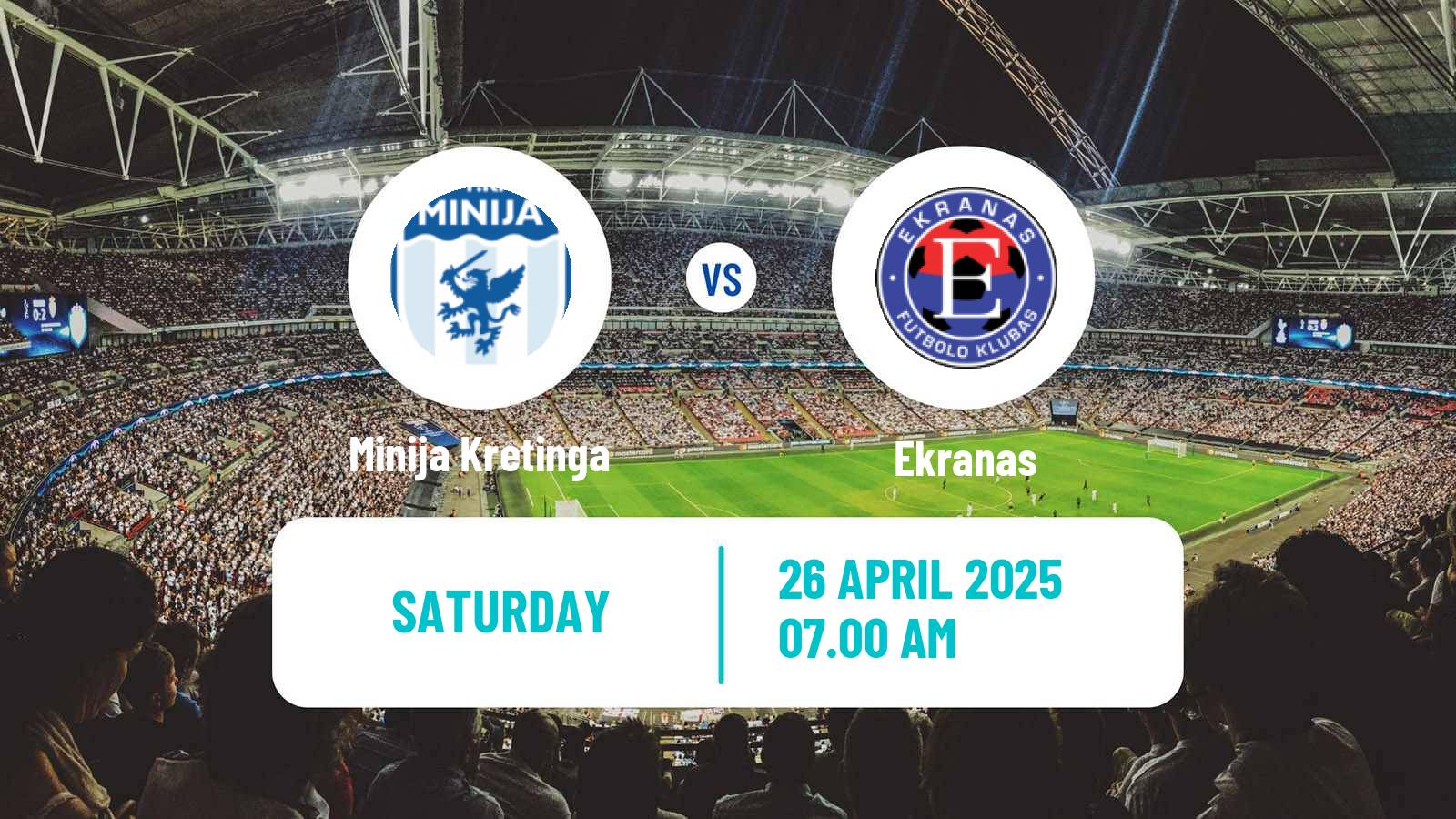 Football Lithuanian Division 2 Minija Kretinga - Ekranas