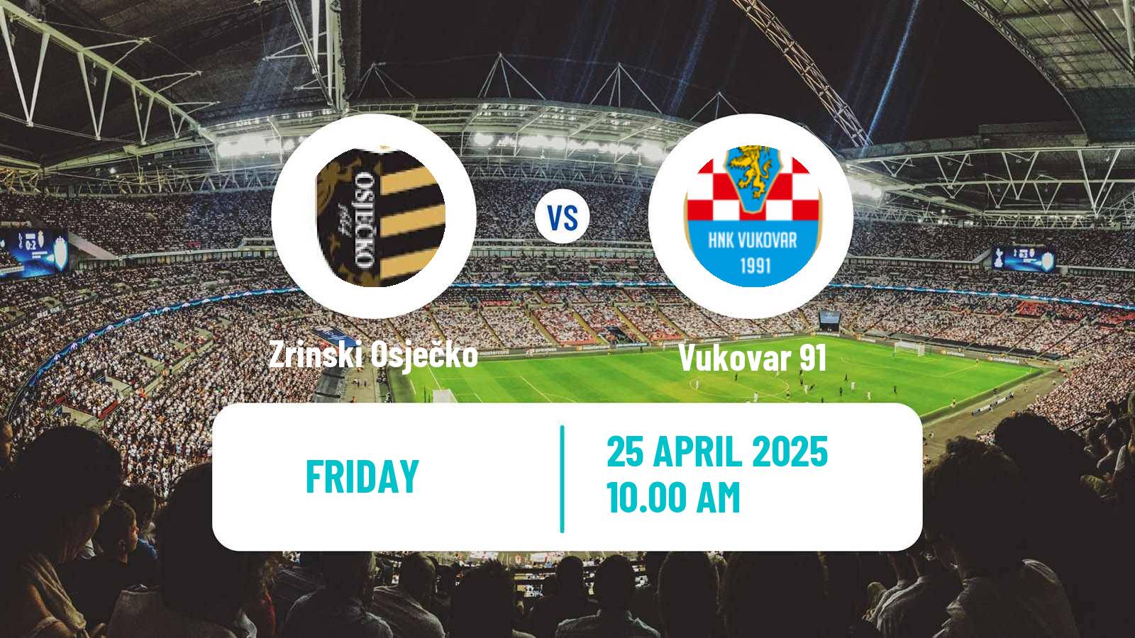 Soccer Croatian Prva NL Zrinski Osječko - Vukovar 91