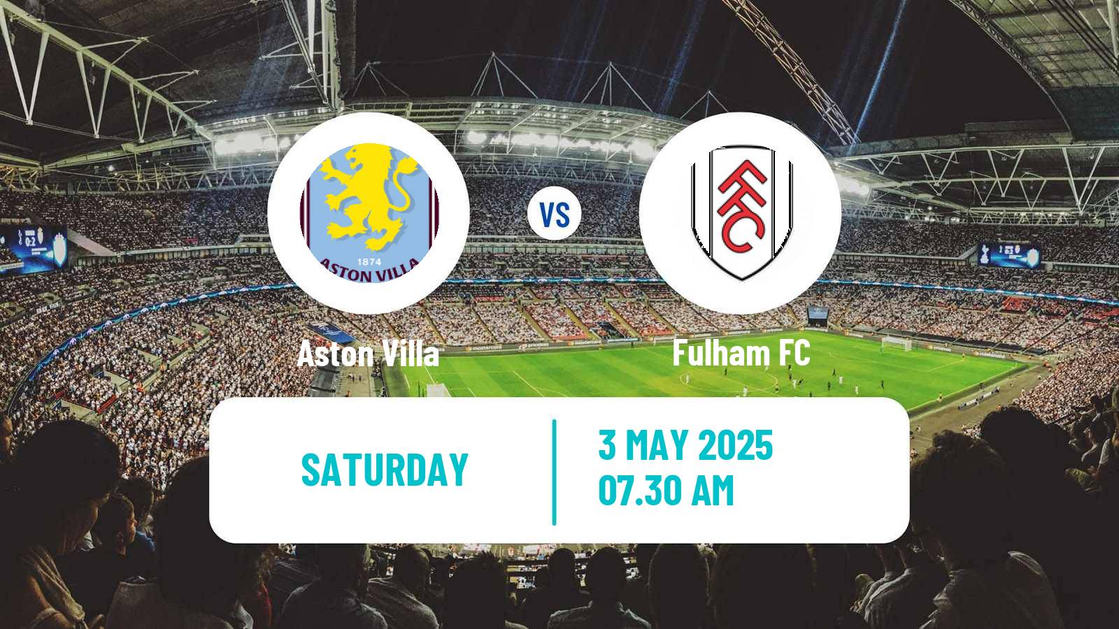 Soccer English Premier League Aston Villa - Fulham