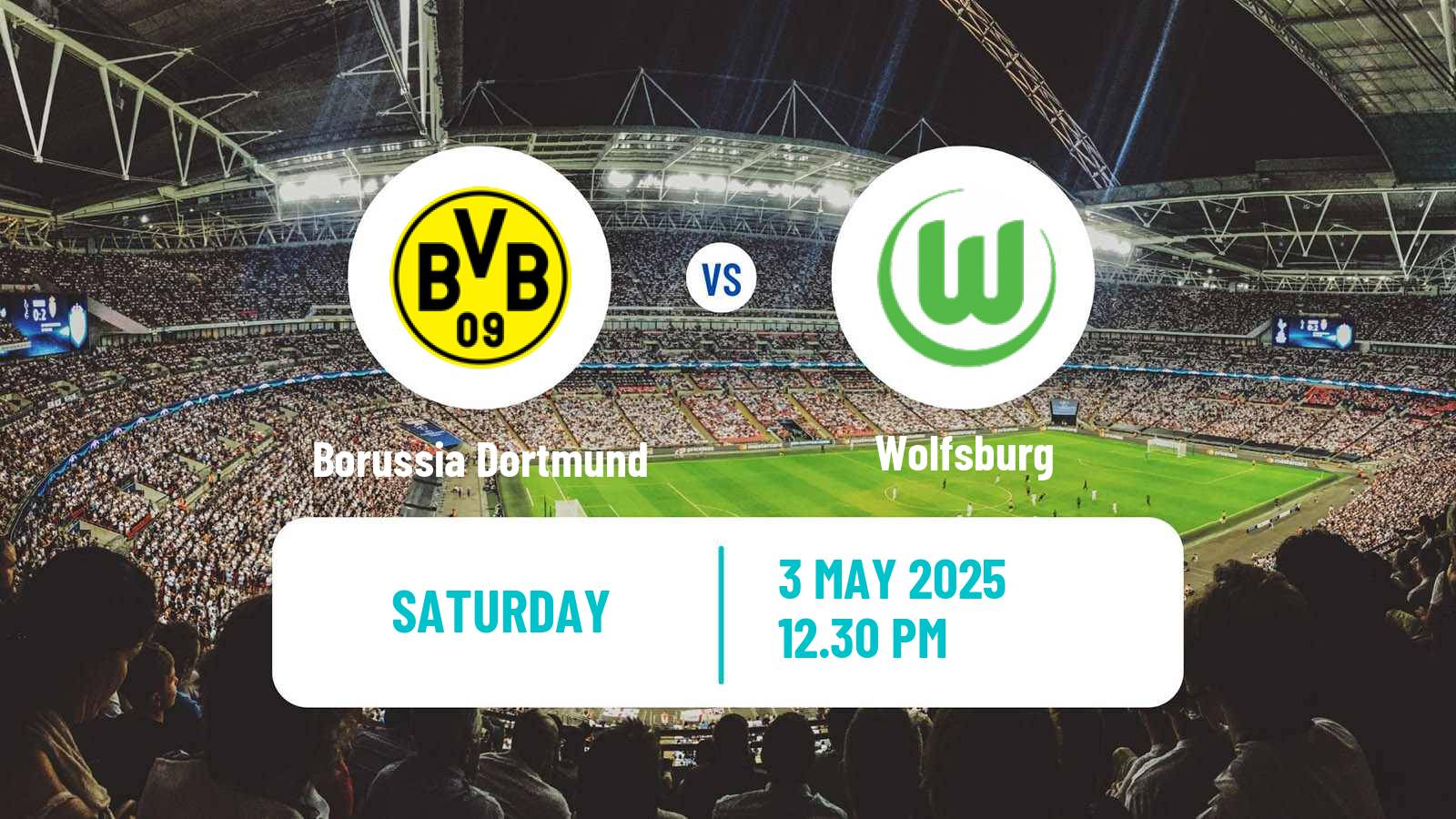 Soccer German Bundesliga Borussia Dortmund - Wolfsburg