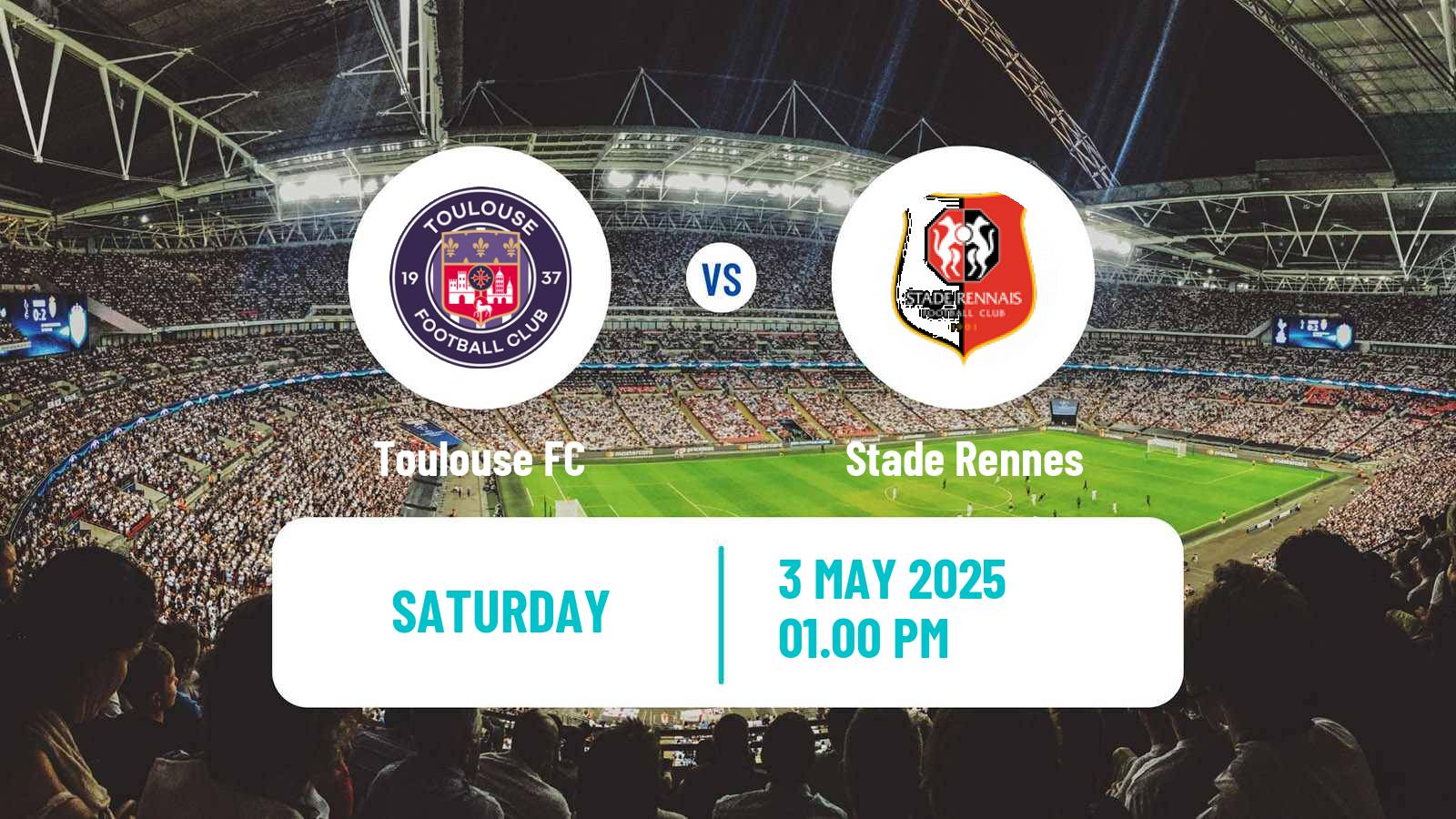Soccer French Ligue 1 Toulouse - Rennes