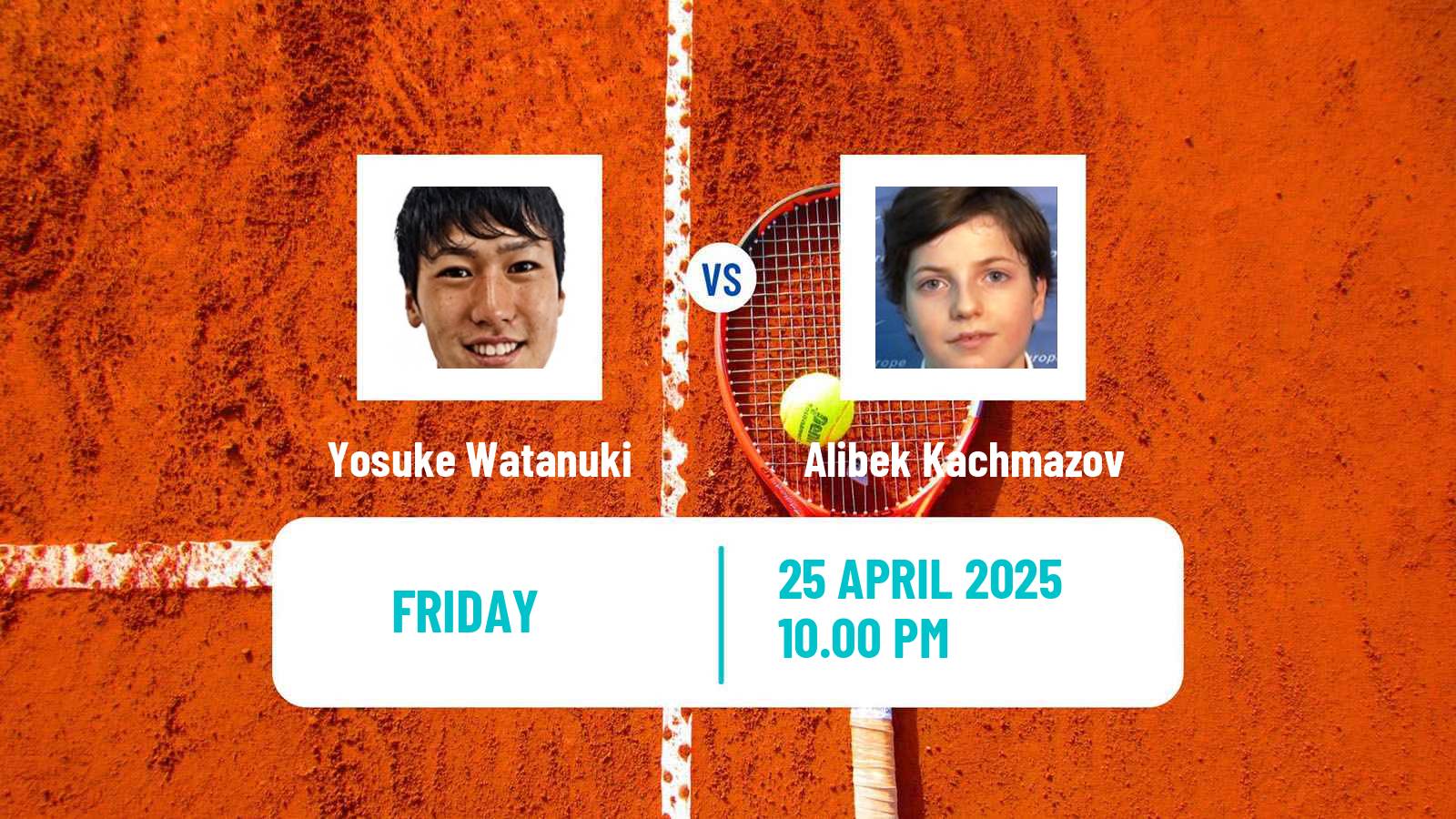 Tennis Gwangju Challenger Men Yosuke Watanuki - Alibek Kachmazov
