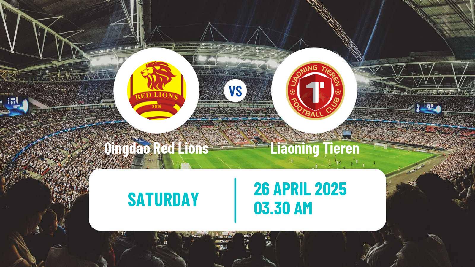 Soccer Chinese Jia League Qingdao Red Lions - Liaoning Tieren