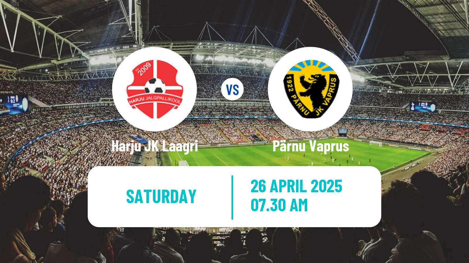 Soccer Estonian Meistriliiga Harju JK Laagri - Pärnu Vaprus