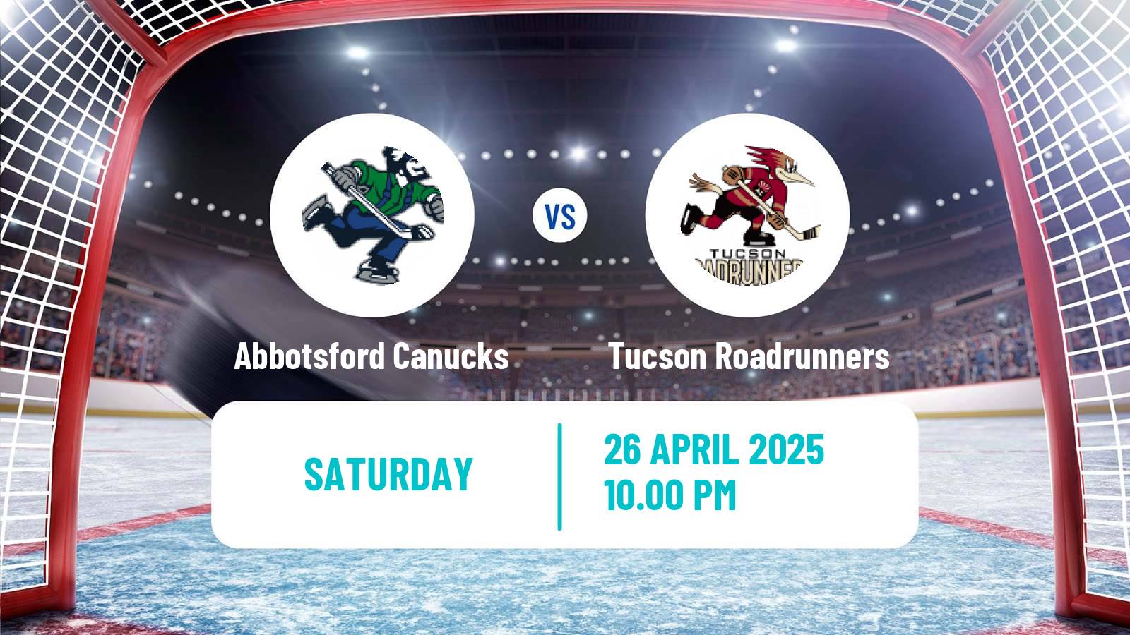 Hockey AHL Abbotsford Canucks - Tucson Roadrunners