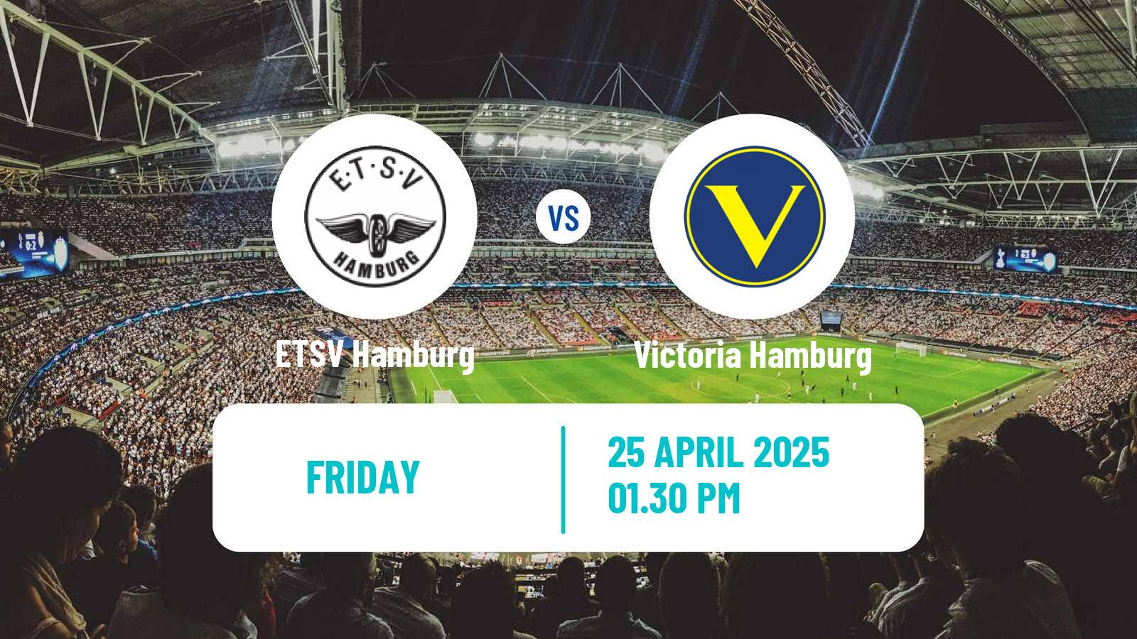 Soccer German Oberliga Hamburg ETSV Hamburg - Victoria Hamburg