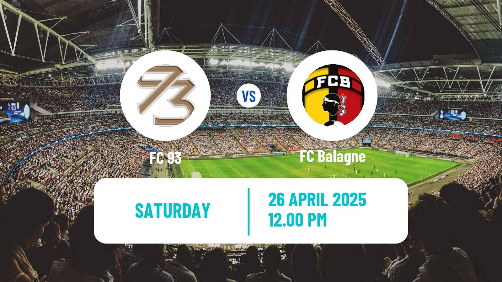 Football French National 2 - Group C FC 93 - Balagne