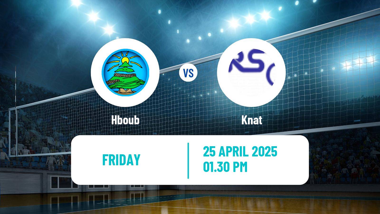 Volleyball Lebanese 1st Division Volleyball Hboub - Knat