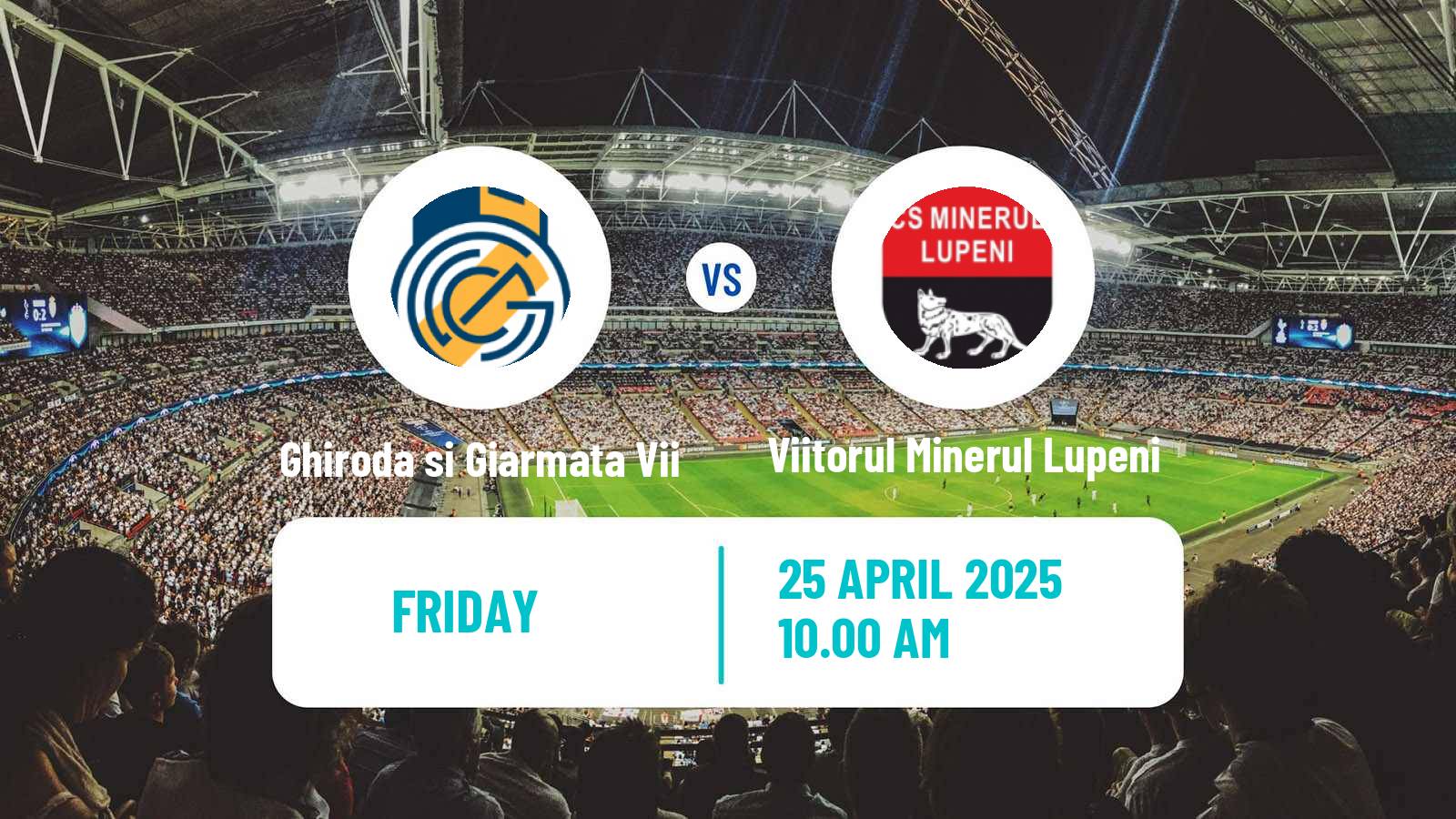 Soccer Romanian Liga 3 - Seria 9 Ghiroda si Giarmata Vii - Viitorul Minerul Lupeni
