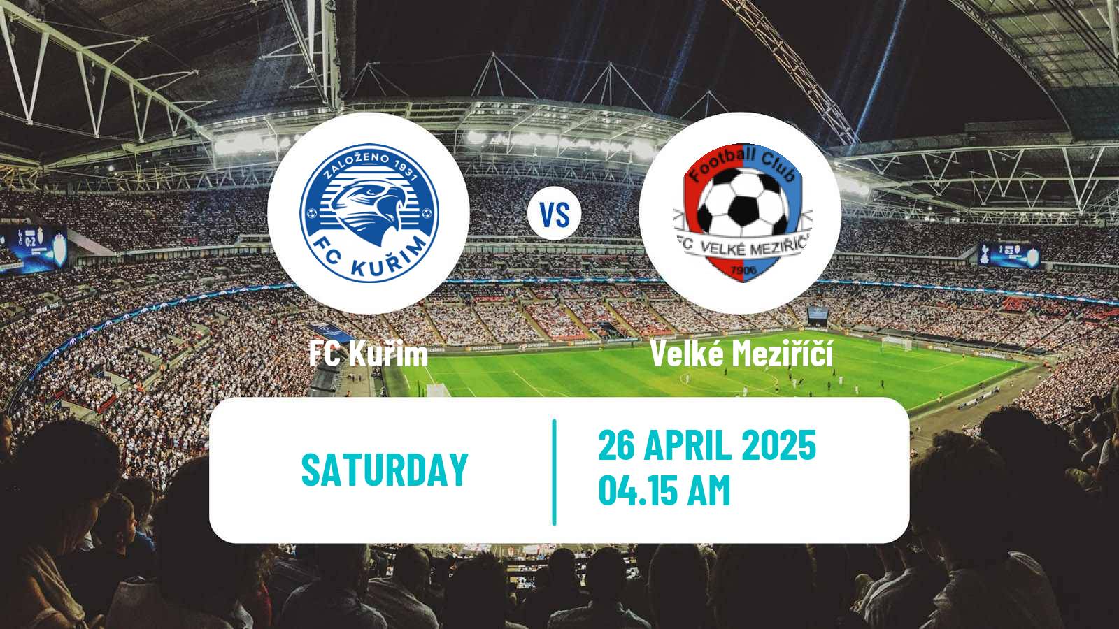 Soccer Czech Division D Kuřim - Velké Meziříčí
