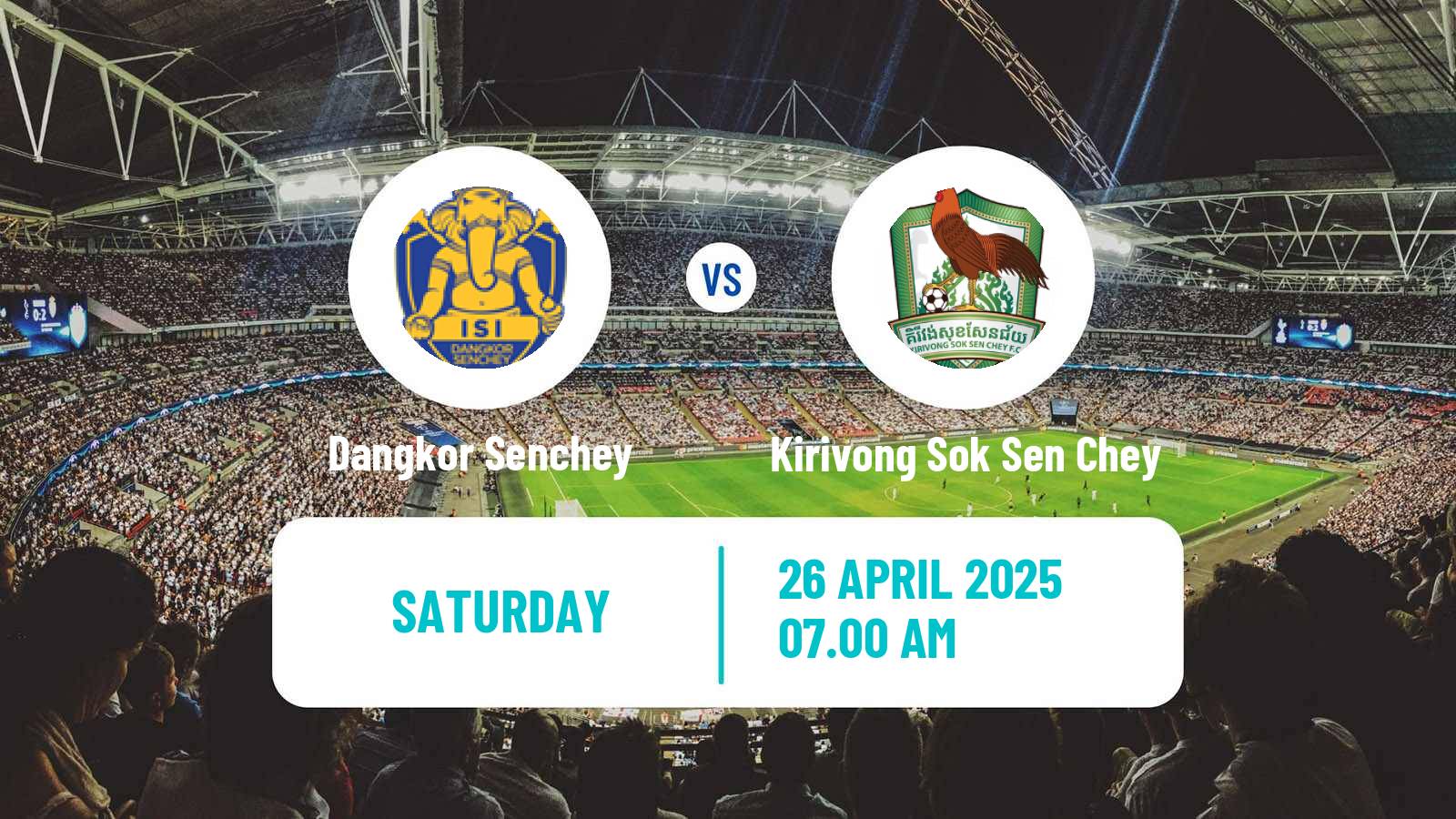 Soccer Cambodian CPL Dangkor Senchey - Kirivong Sok Sen Chey