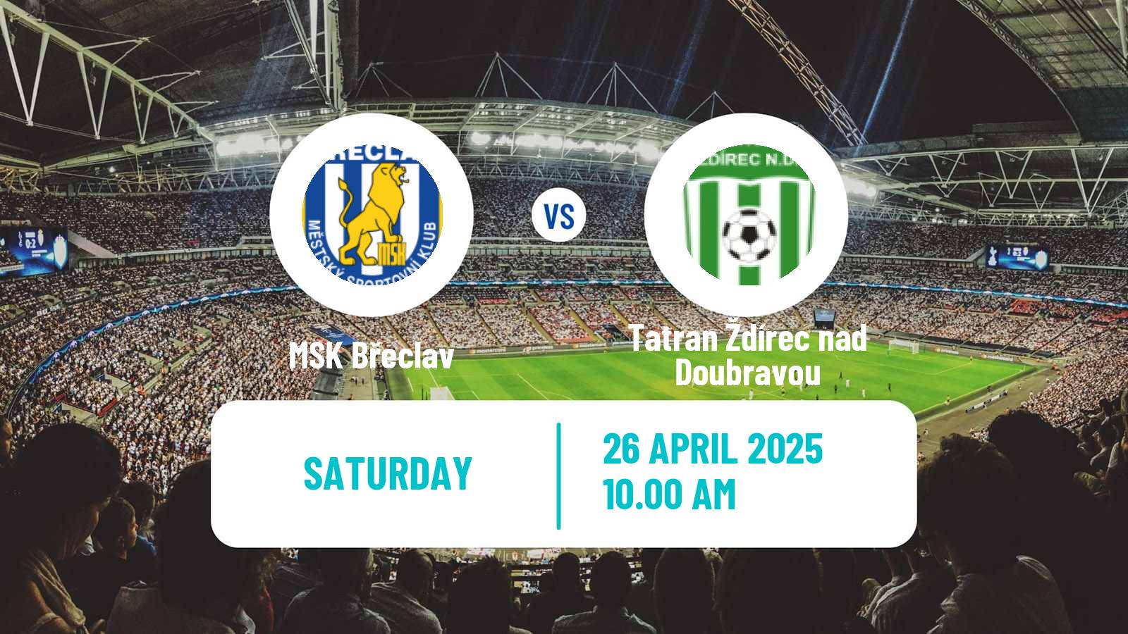 Soccer Czech Division D Břeclav - Tatran Ždírec nad Doubravou