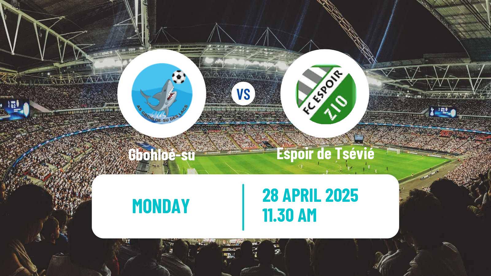 Soccer Togolese Championnat National Gbohloé-su - Espoir de Tsévié
