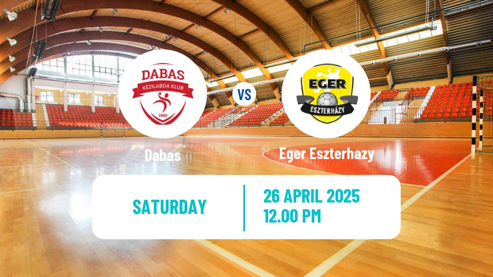 Handball Hungarian Division 1 Handball Dabas - Eger Eszterhazy