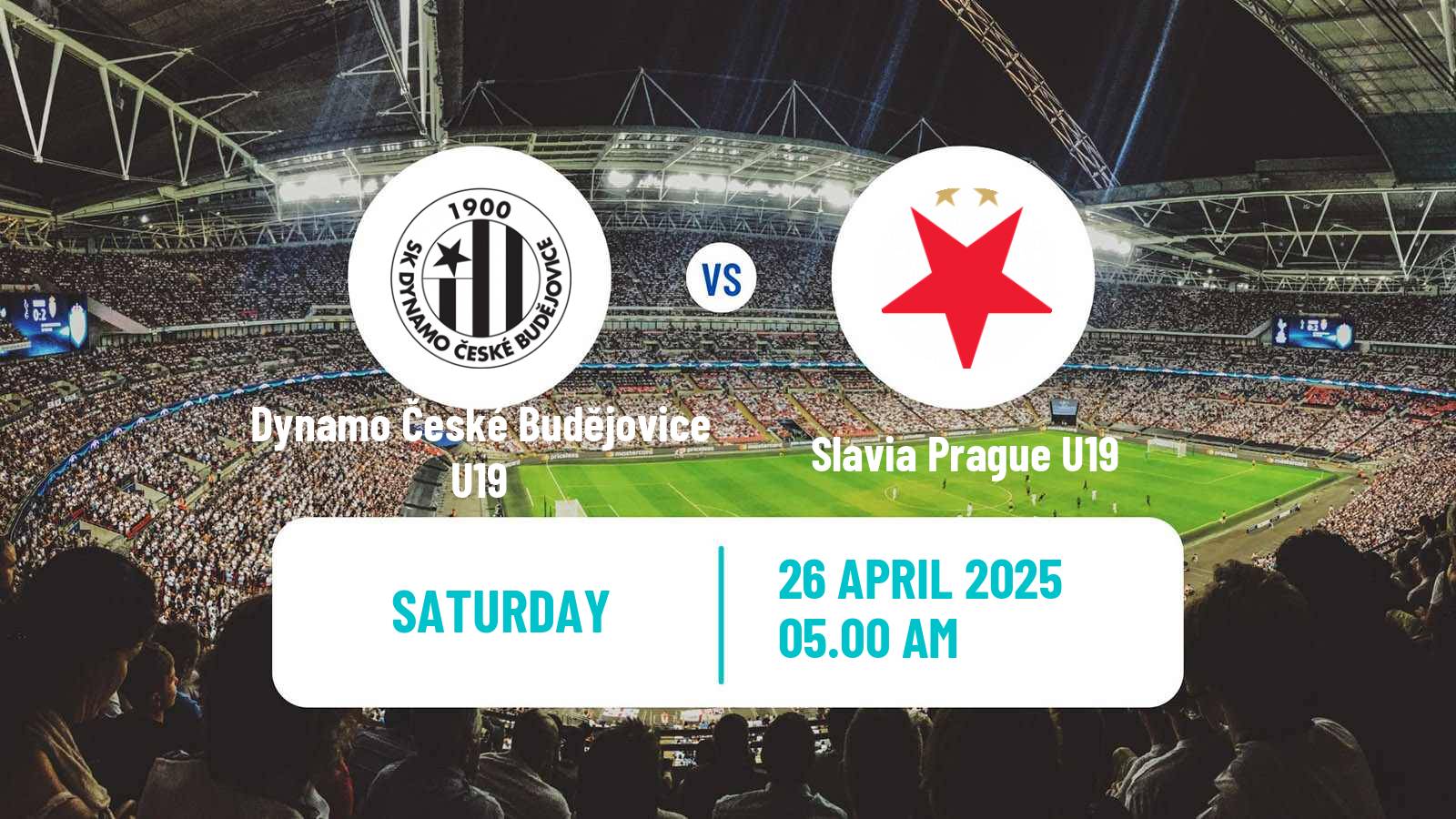 Football Czech U19 League Dynamo České Budějovice U19 - Slavia Prague U19