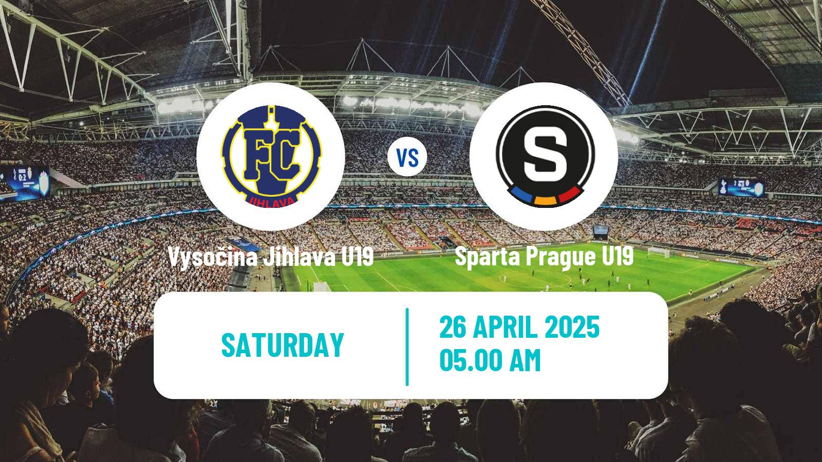 Soccer Czech U19 League Vysočina Jihlava U19 - Sparta Prague U19