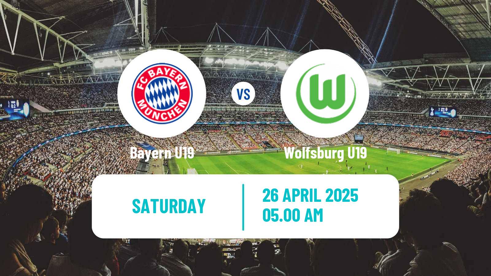 Soccer German DFB Youth League Bayern U19 - Wolfsburg U19