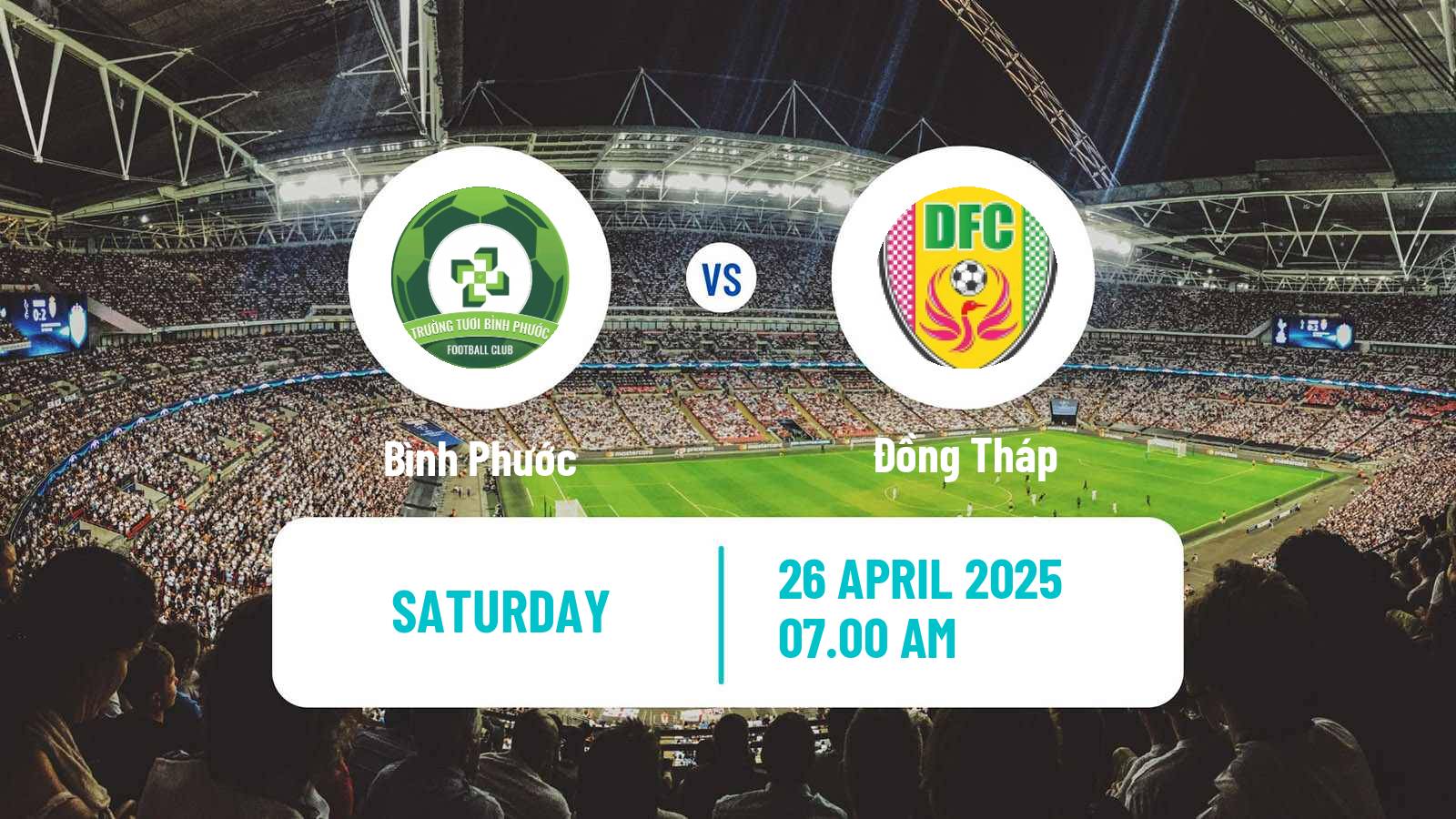 Soccer Vietnamese V League 2 Bình Phước - Đồng Tháp