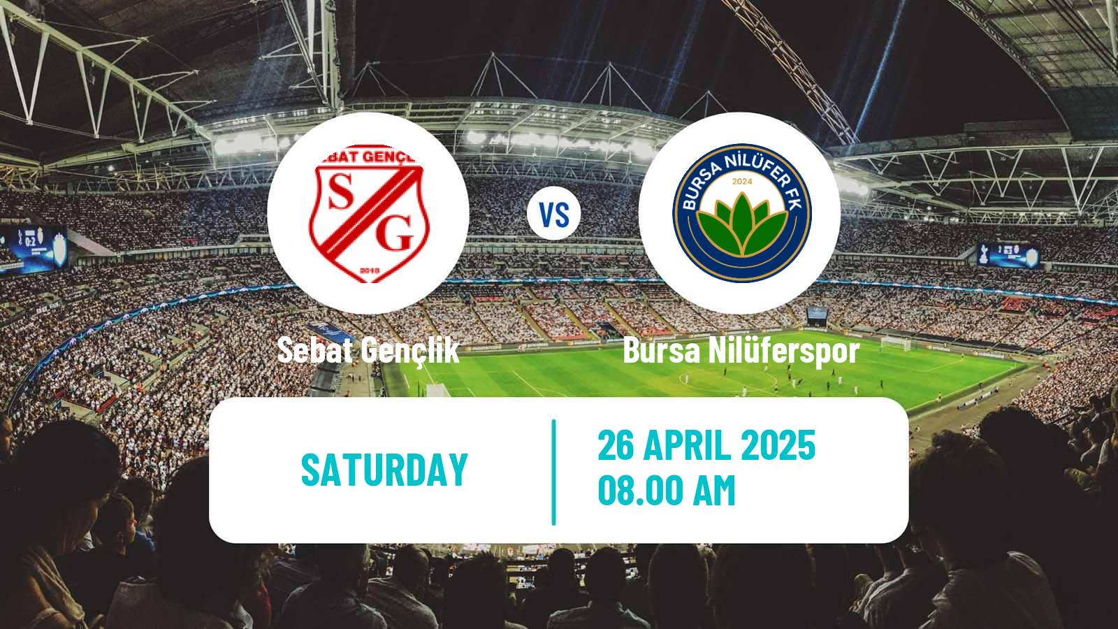 Soccer Turkish 3 Lig Group 4 Sebat Gençlik - Bursa Nilüferspor