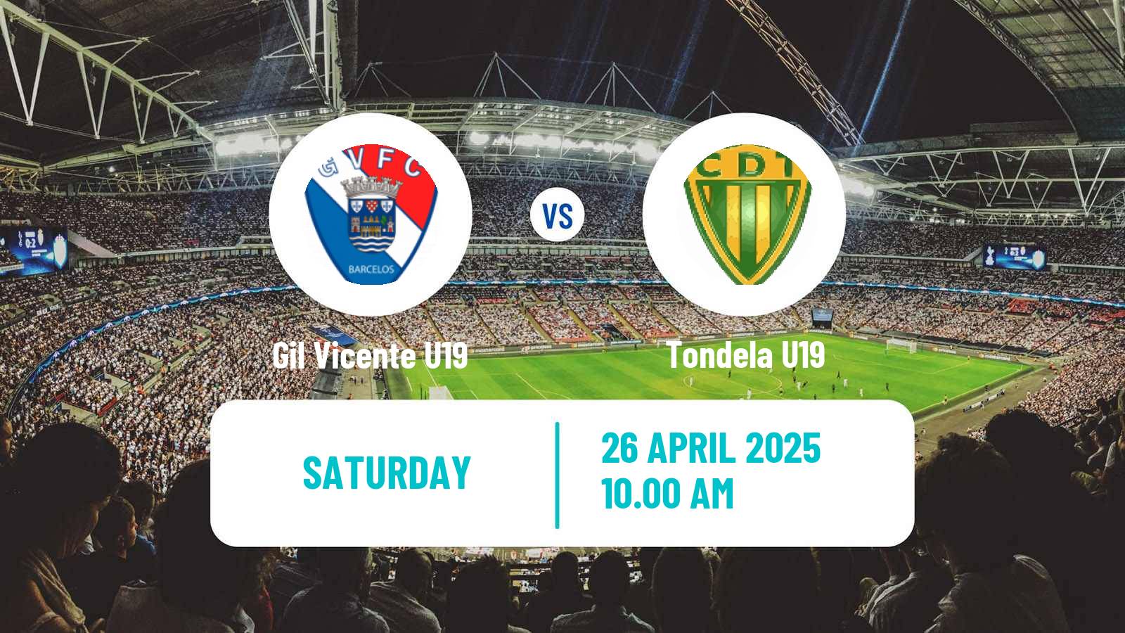 Soccer Portuguese Campeonato Nacional U19 Gil Vicente U19 - Tondela U19