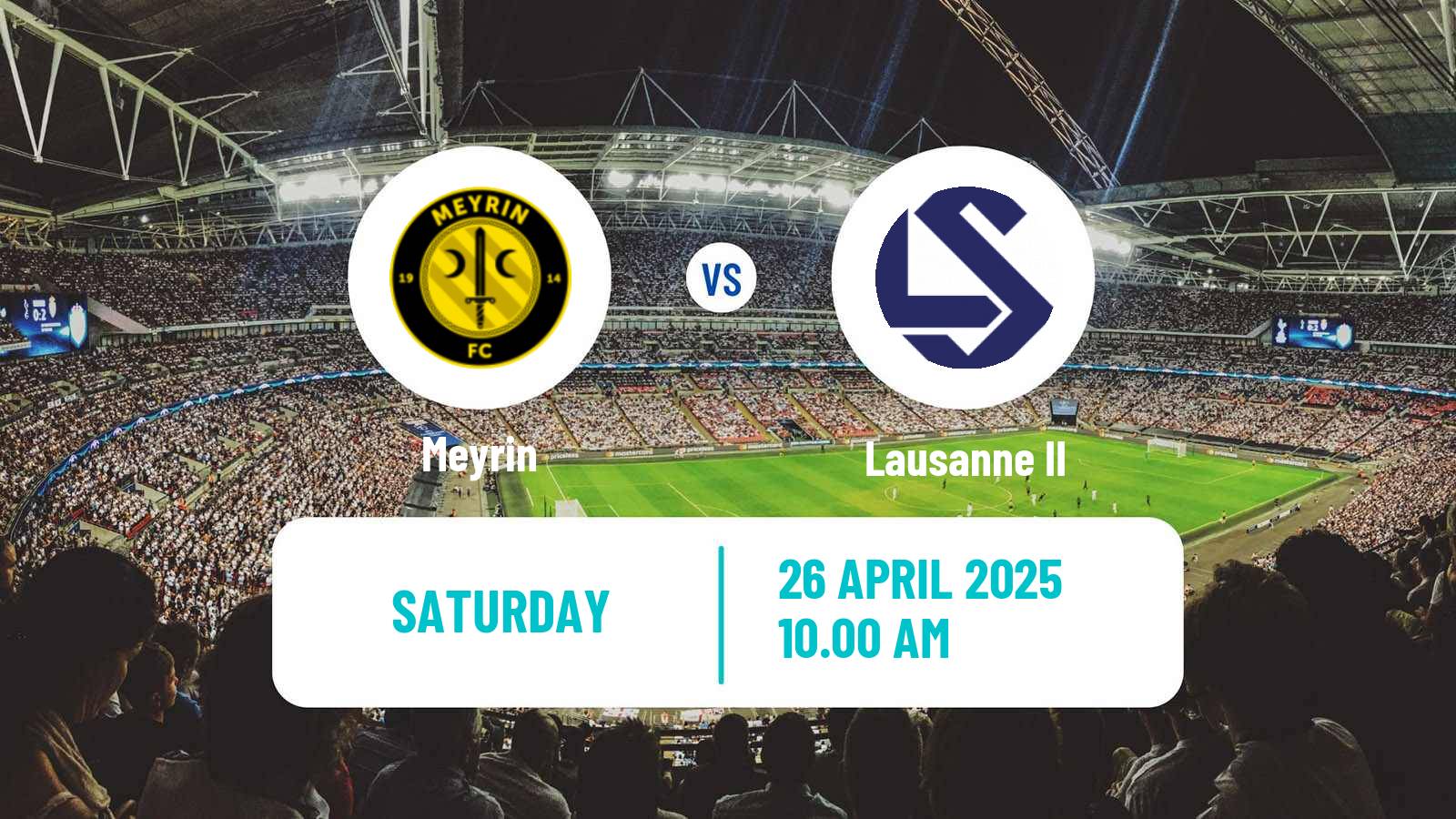 Soccer Swiss 1 Liga Classic Group 1 Meyrin - Lausanne II