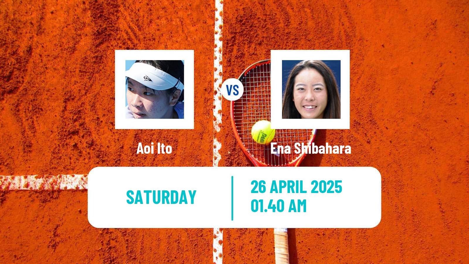 Tennis ITF W100 Tokyo Women Aoi Ito - Ena Shibahara