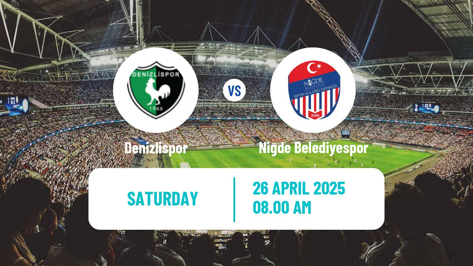 Soccer Turkish 3 Lig Group 4 Denizlispor - Niğde Belediyespor