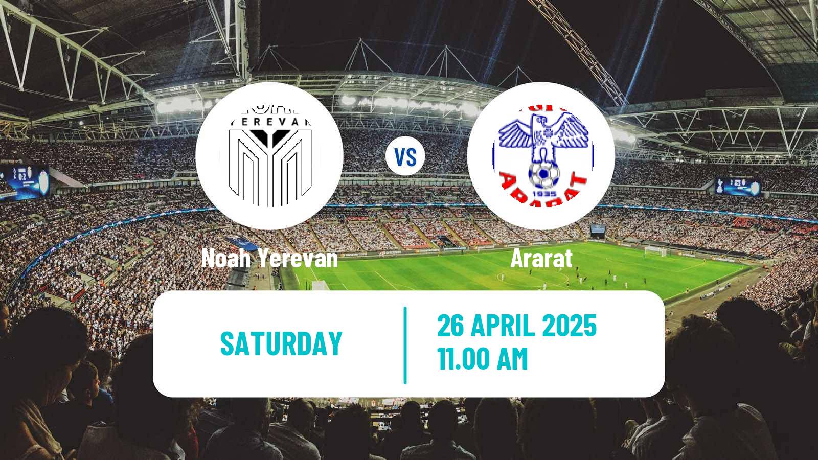 Soccer Armenian Premier League Noah Yerevan - Ararat