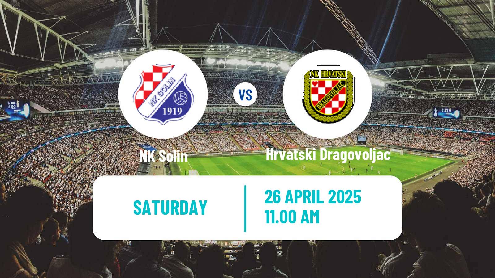 Soccer Croatian Druga NL Solin - Hrvatski Dragovoljac