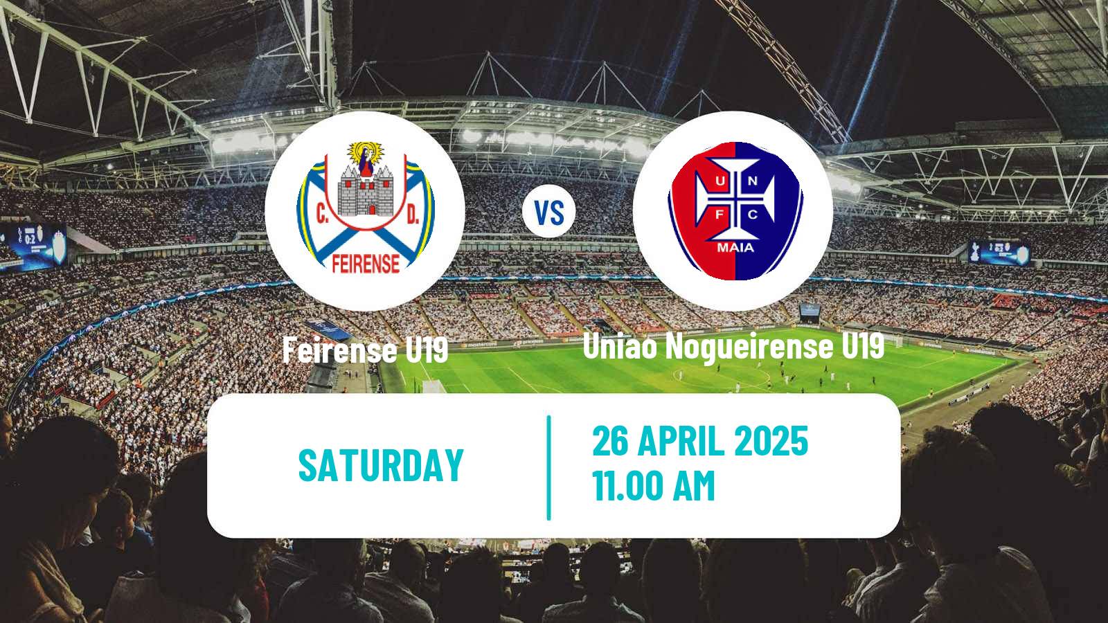 Soccer Portuguese Campeonato Nacional U19 Feirense U19 - Uniao Nogueirense U19