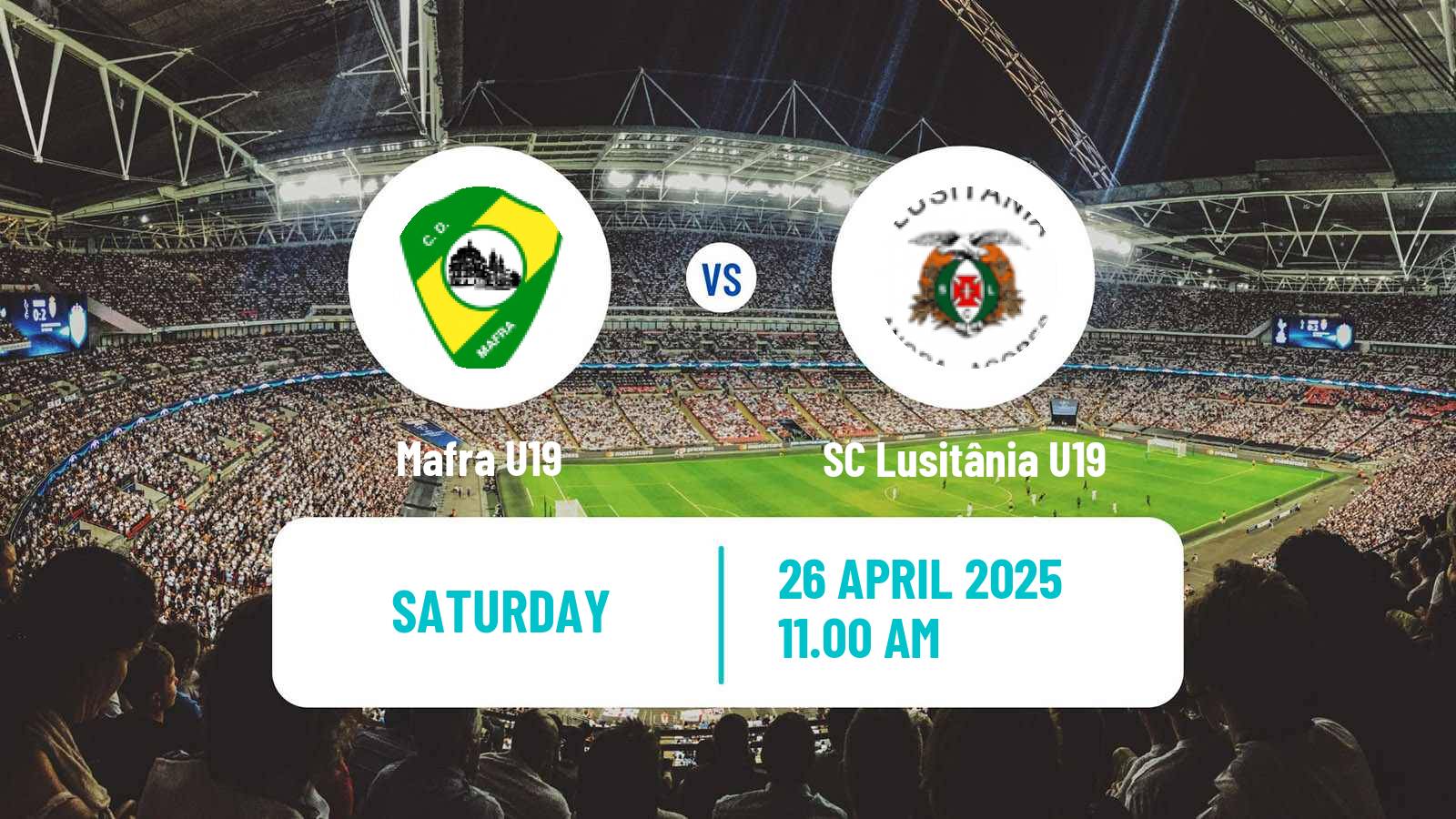 Soccer Portuguese Campeonato Nacional U19 Mafra U19 - SC Lusitânia U19