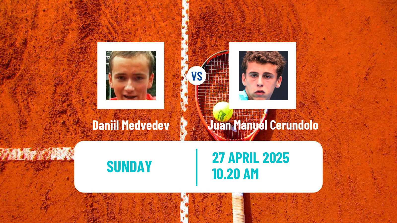 Tennis ATP Madrid Daniil Medvedev - Juan Manuel Cerundolo