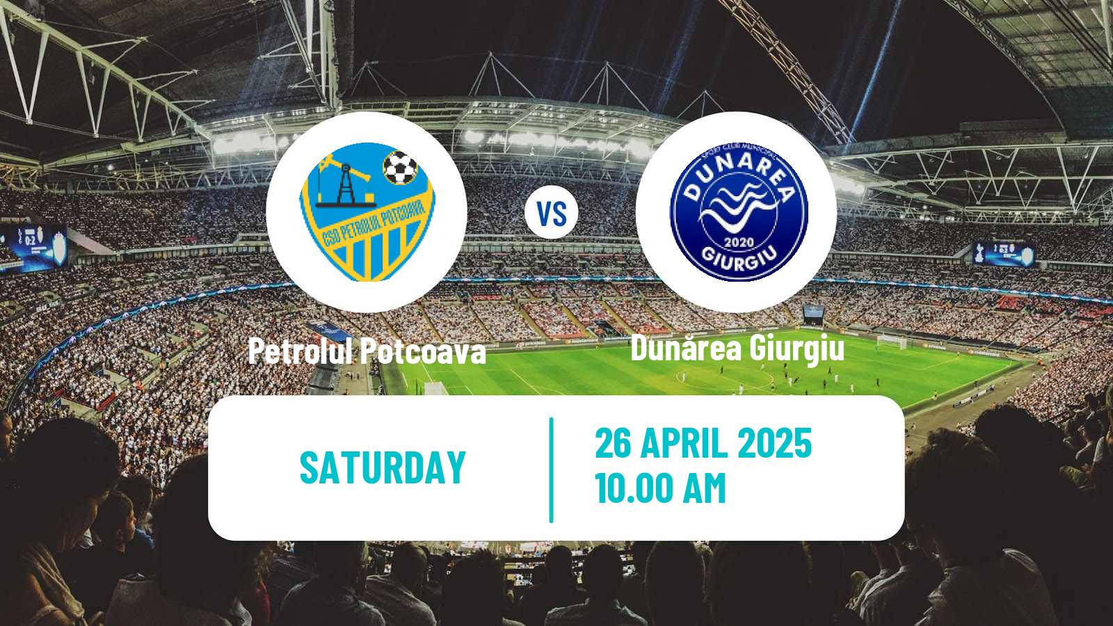 Soccer Romanian Liga 3 - Seria 4 Petrolul Potcoava - Dunărea Giurgiu