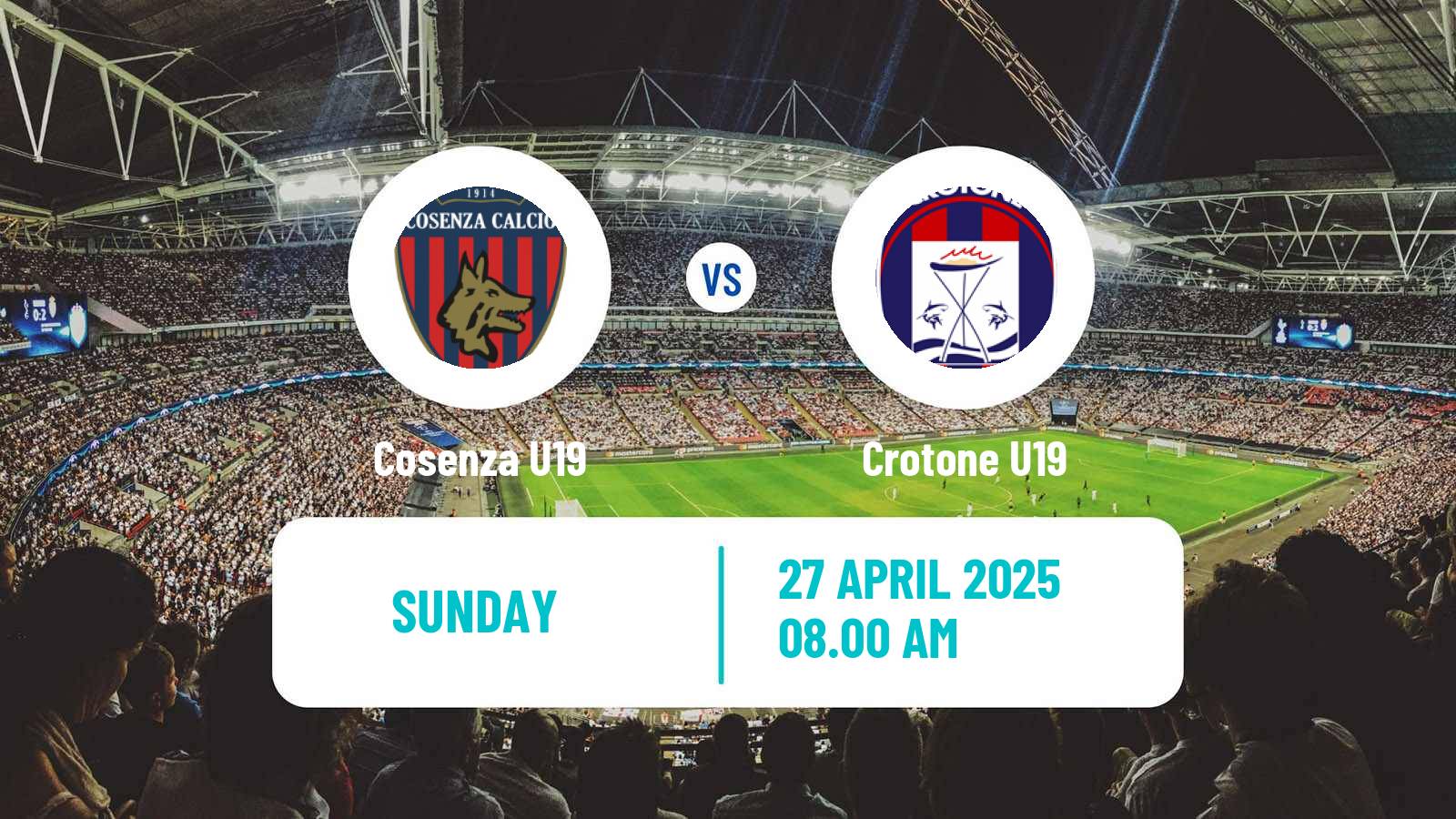 Football Italian Primavera 2 Cosenza U19 - Crotone U19
