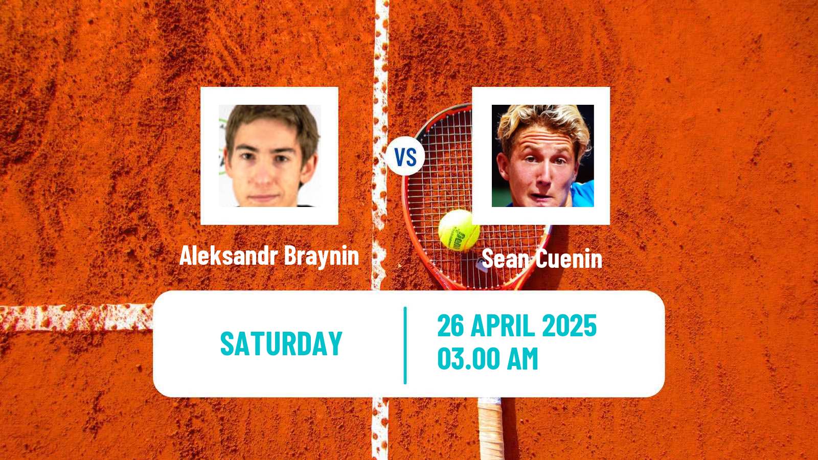 Tennis ITF M15 Shymkent Men Aleksandr Braynin - Sean Cuenin