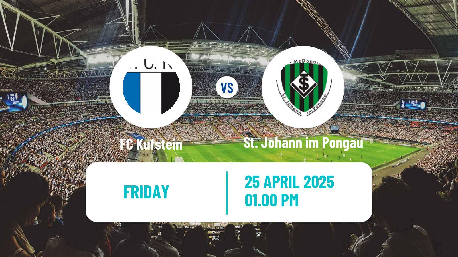 Soccer Austrian Regionalliga West Kufstein - St. Johann im Pongau