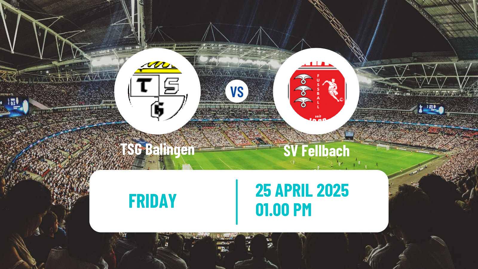 Soccer German Oberliga Baden-Württemberg Balingen - Fellbach