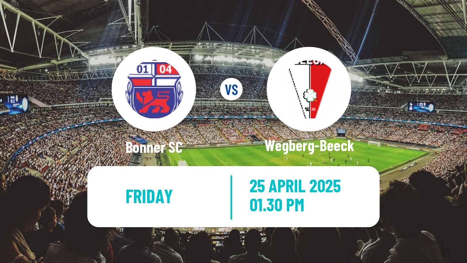 Soccer German Oberliga Mittelrhein Bonner - Wegberg-Beeck