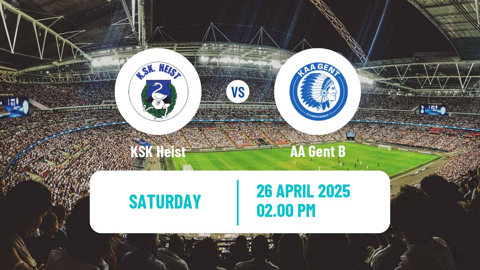Soccer Belgian National Division 1 VV Heist - Gent B
