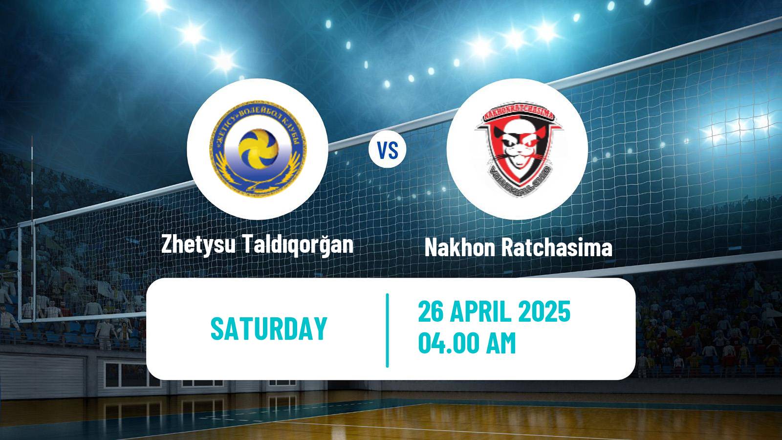 Volleyball Asian Club Championship Volleyball Women Zhetysu Taldıqorğan - Nakhon Ratchasima