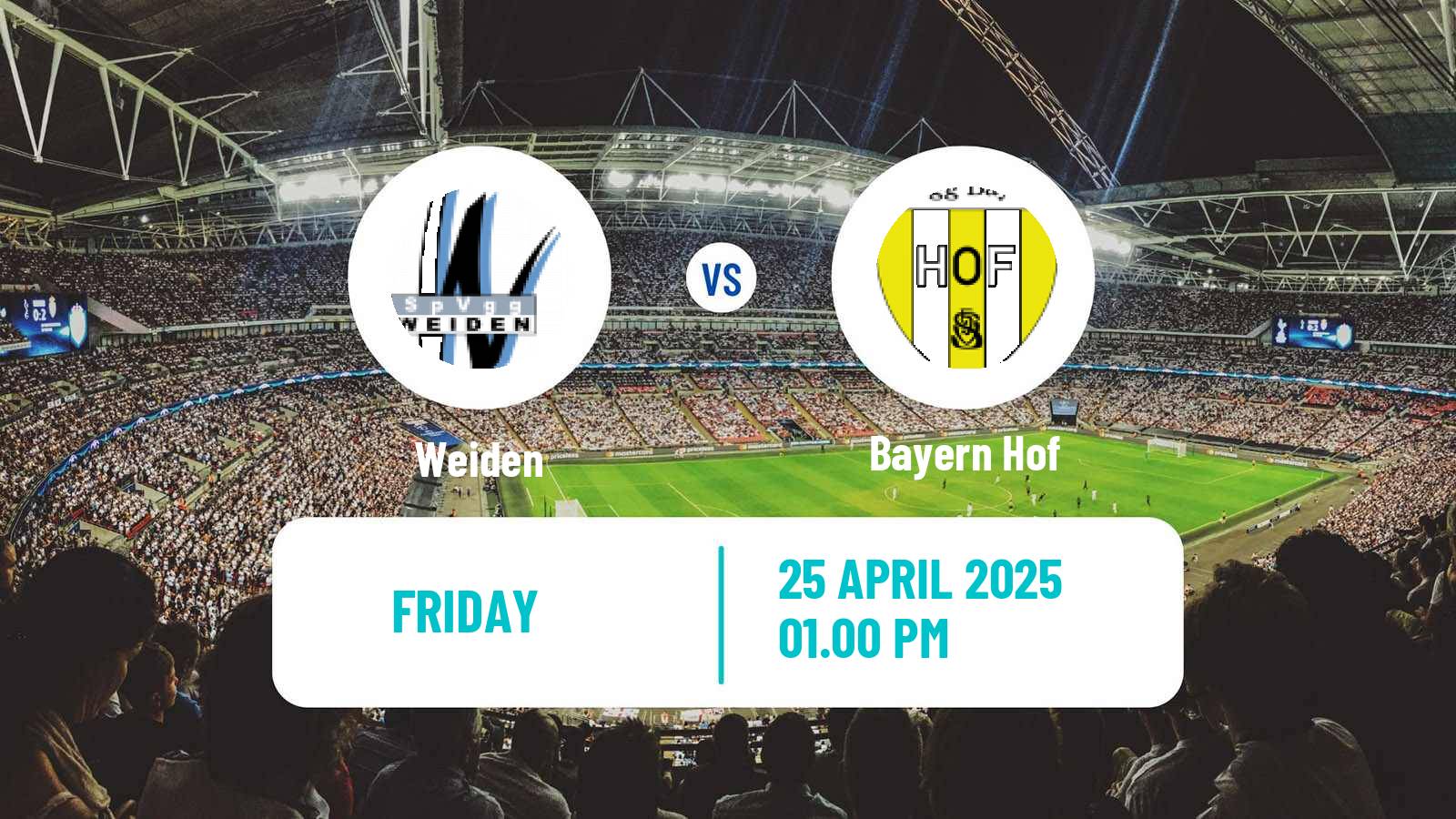 Soccer German Oberliga Bayern Nord Weiden - Bayern Hof